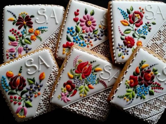 Впечатляющие рисунки на печенье