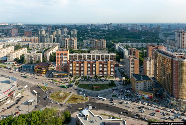 Новосибирск с вертолёта 2016